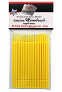 MICROBRUSHES-FINE YELLOW(25)