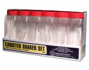 6 CANISTER SHAKERS 32 OZ.