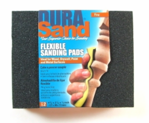 * FINE SANDING PADS-2SIDED BLK 4.75X3-7/8 X1/2