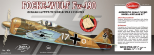FW190, LASER CUT-25.75