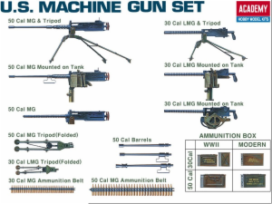 (N)1/35 US WWII MACHINE GUNS (WAS #1384)