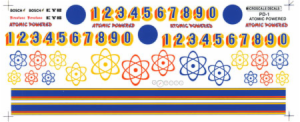 ATOMIC POWERED DERBY DECAL