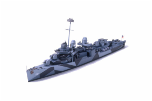 1:700 USS CUSHING DESTROYER