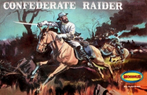 (N)CONFEDERATE RAIDER ON HORSE