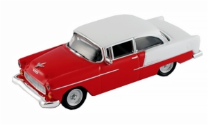 1:87 '55 CHEVY BEL AIR-RED/WHI