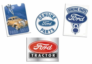 (N)FORD TIN SIGN REPLICA (4-PACK)