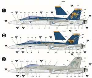 1:72 F/A-18C GOLDEN DRAGONS
