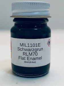 RLM70 - SCHWARZGRUN - 15ML - FLAT ENAMEL